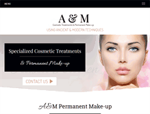 Tablet Screenshot of permanent-makeup.co.za